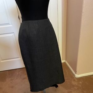 Lane Bryant lined dark gray herringbone skirt